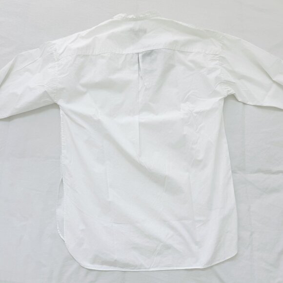 NEW rag & bone Barcelona white tunic collarless high low tennis hem size S Small - Picture 2 of 3